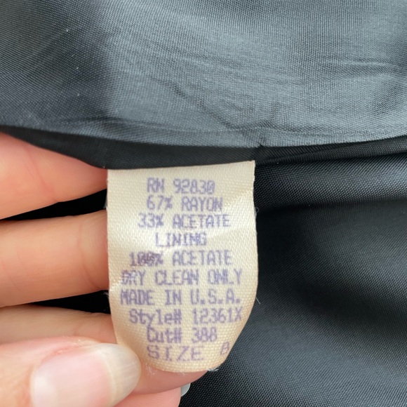 Vintage Kelly Graham New York Black Shift Dress size 8 - Picture 7 of 7